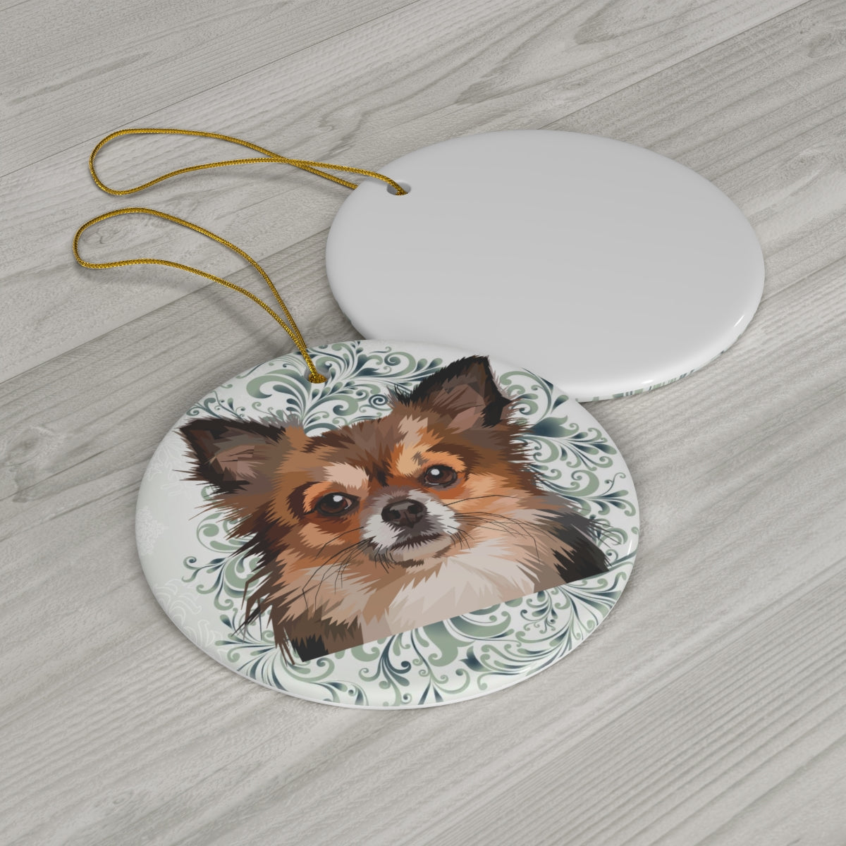 Darling Dog Standard Ceramic Ornament, 4 Shapes