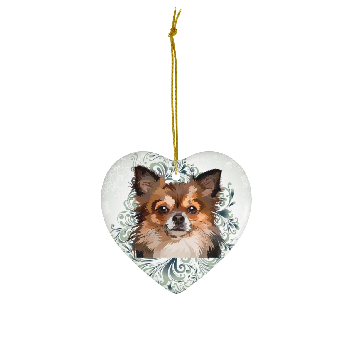 Darling Dog Standard Ceramic Ornament, 4 Shapes