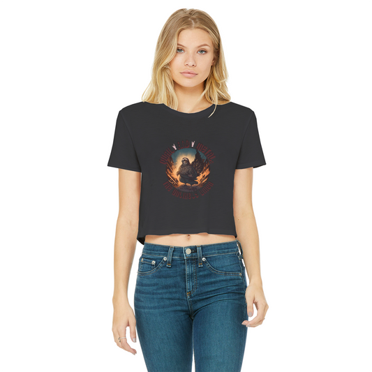 Classic Cropped Raw Edge Tee - Quail and Metal: The Unlikely Union