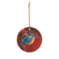 Chatty Common Kingfisher Standard Ceramic Ornament, 4 Shapes