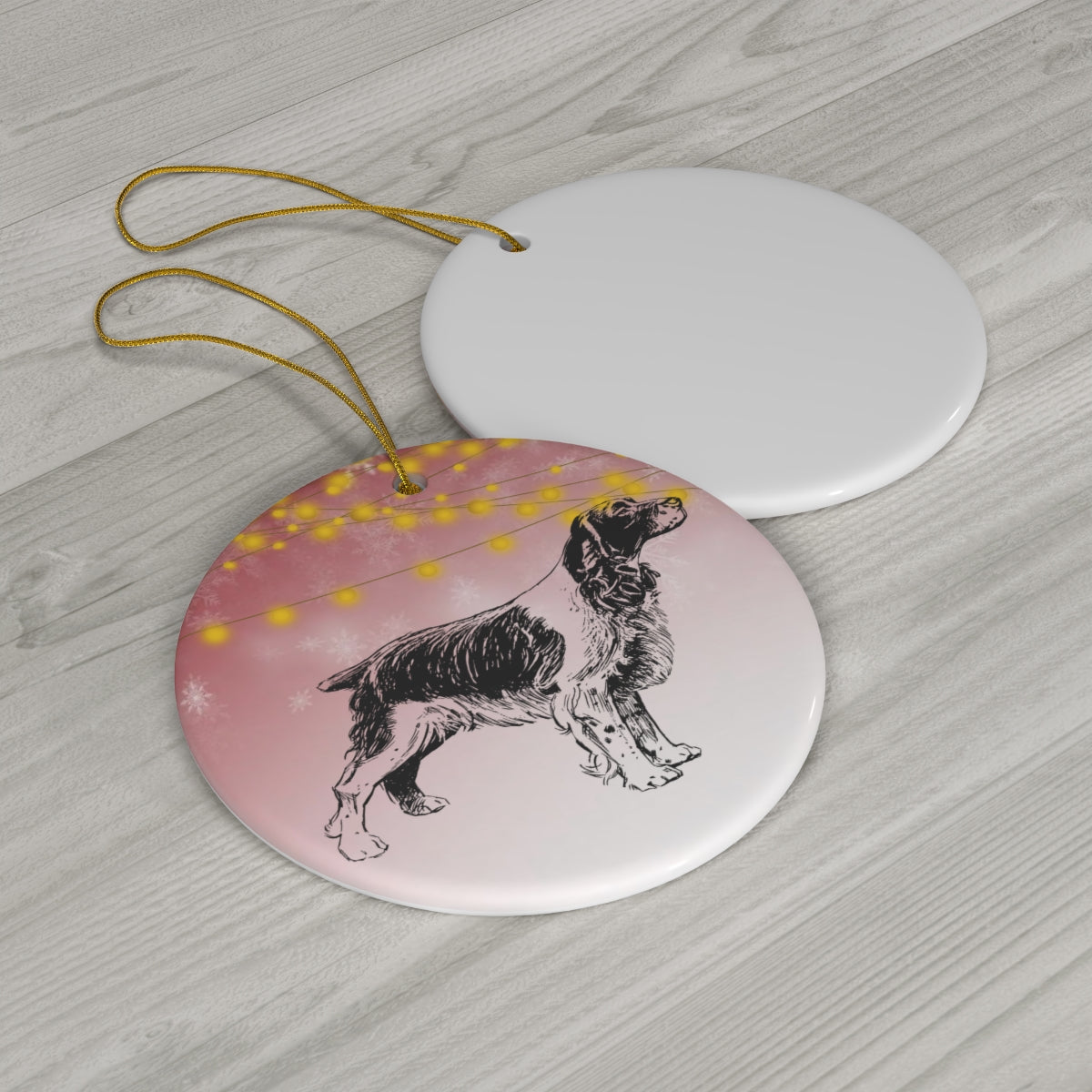 Dandy Dog Standard Ceramic Ornament, 4 Shapes