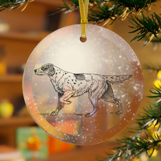 Dainty Dog Luxurious Christmas Glass Ornament