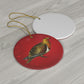 Saucy Sand Grouse Standard Ceramic Ornament, 4 Shapes